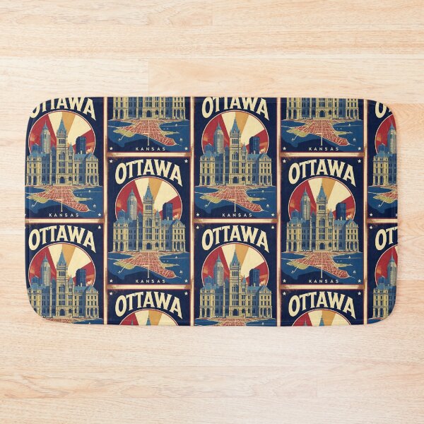 Item preview, Ottawa Kansas 1950s USA Vintage Travel Tourism designed and sold by TravelersGems.