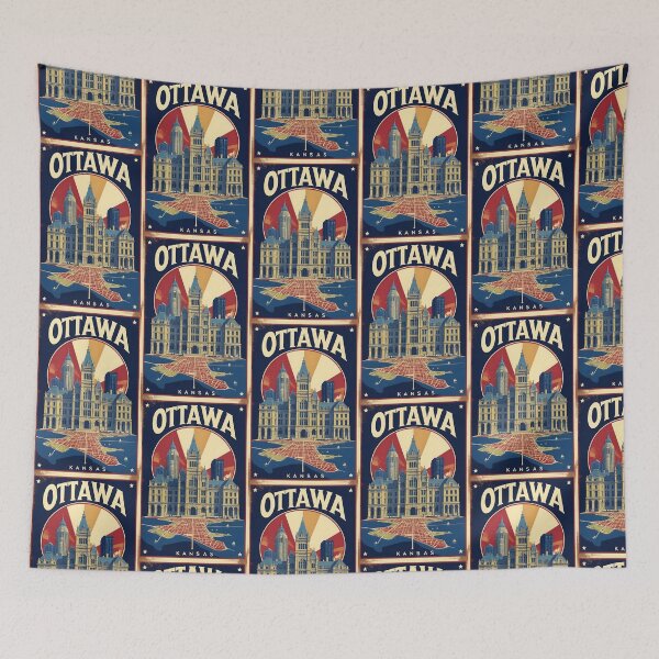 Item preview, Ottawa Kansas 1950s USA Vintage Travel Tourism designed and sold by TravelersGems.