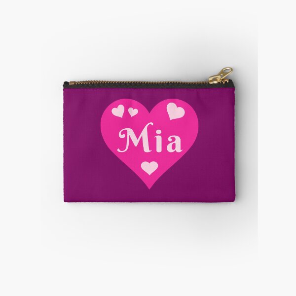 Item preview, Mia Name Pink Heart  designed and sold by Jeallan Designs.