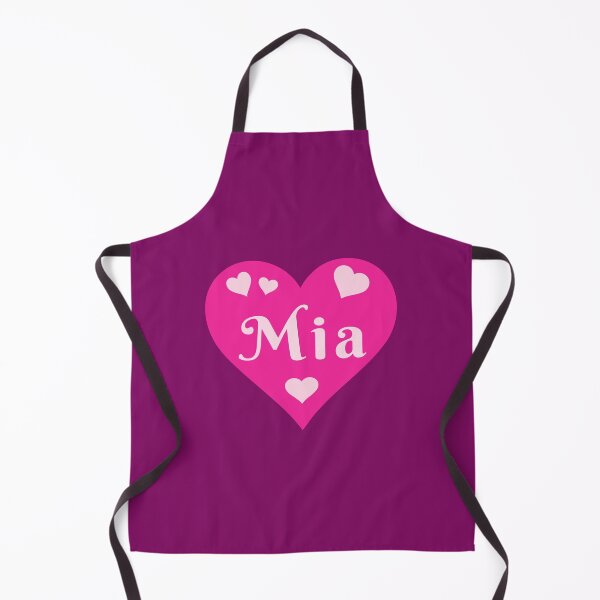 Item preview, Mia Name Pink Heart  designed and sold by Jeallan Designs.