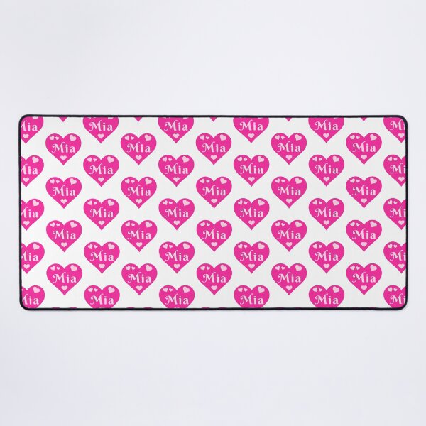 Item preview, Mia Name Pink Heart designed and sold by Jeallan Designs.