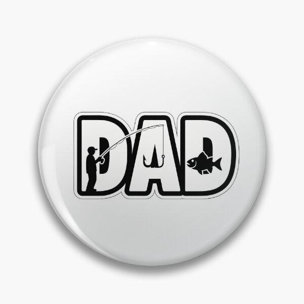 Item preview, Fishing Dad DAD Silhouette designed and sold by NiftyWrx.