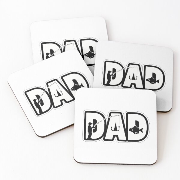 Item preview, Fishing Dad DAD Silhouette designed and sold by NiftyWrx.