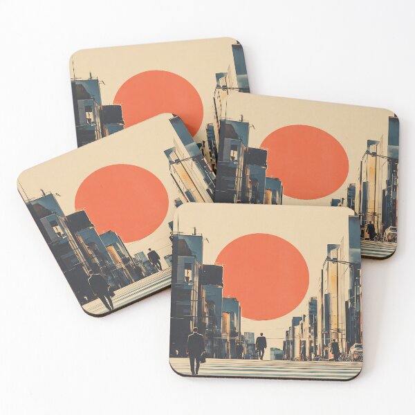 Item preview, Tokyo Buildings - Minimalist Japandi Zen Wall Art  designed and sold by KJNihonDesigner.