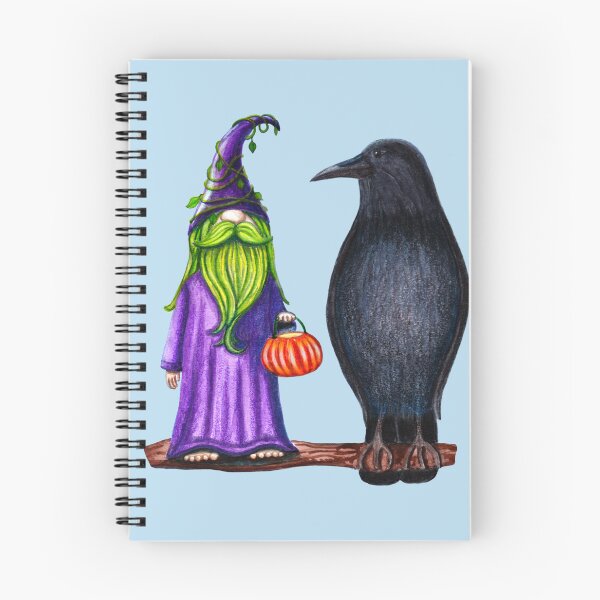 Item preview, Gnome & Crow Friend Watercolor designed and sold by robwarnedesigns.