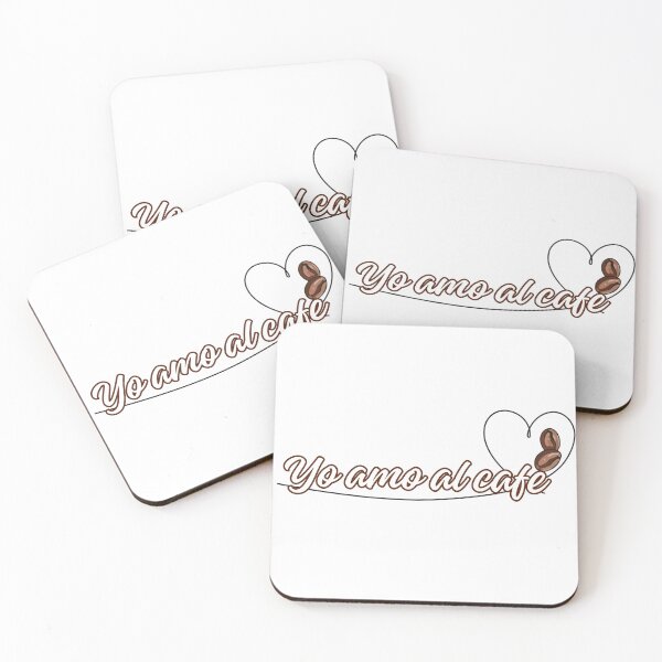 Item preview, Yo amo al café con granos volando designed and sold by Lorens Designs.