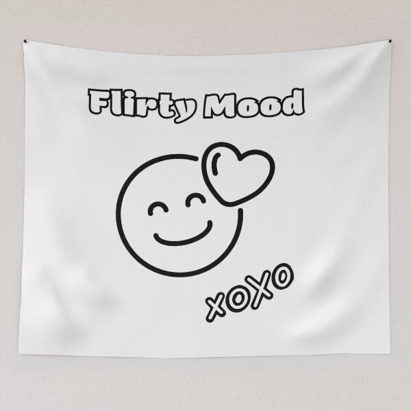 Item preview, Flirty Mood xoxo – cute smiley statement designed and sold by EmmaEddyStore.