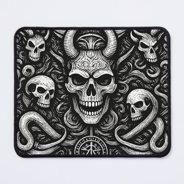 Item preview, Ancient Occult Skull Sigil Medieval Gothic Tapestry designed and sold by DarkOriginArts.