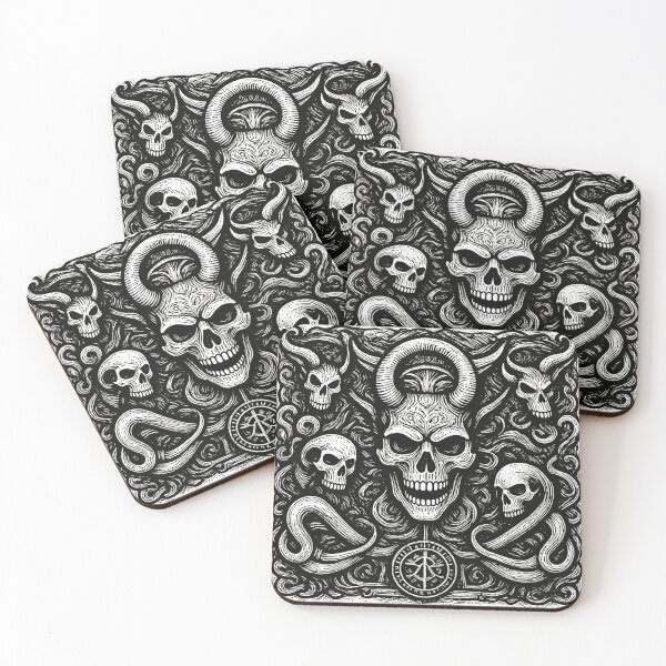 Item preview, Ancient Occult Skull Sigil Medieval Gothic Tapestry designed and sold by DarkOriginArts.