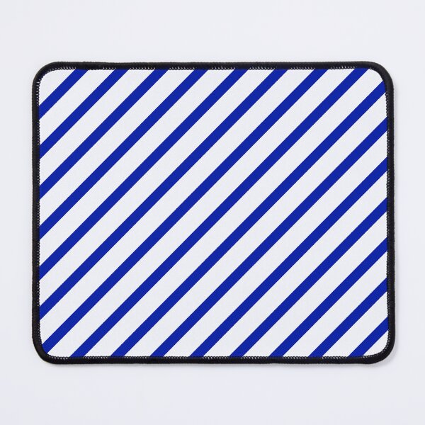 Item preview, Blue & ghost white diagonal lines designed and sold by Mint + Midnight.