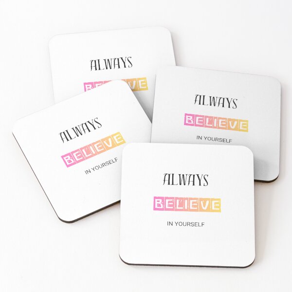 Item preview, Always Believe In Yourself Colorful Motivational Typography designed and sold by KaluxC.