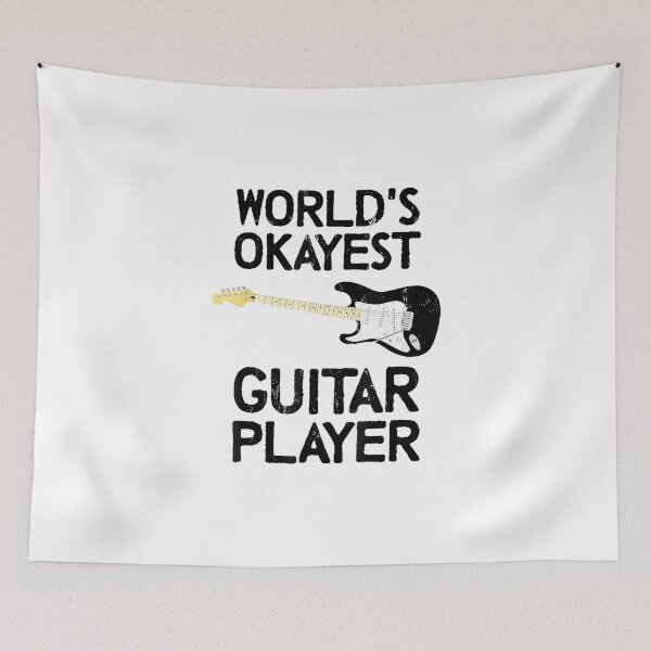 Item preview, World's Most Okayest Guitarist Funny Music Guitar Player Axe designed and sold by wardpowerslamon.