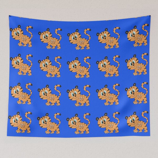 Item preview, Orange Kawaii Tiger Cub Showing Sharp Claws designed and sold by CozyCritters8.