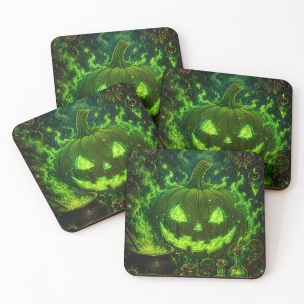 Item preview, Halloween 9 - Glowing Toxic Green Slime Jack-O-Lantern designed and sold by NikaNavi.