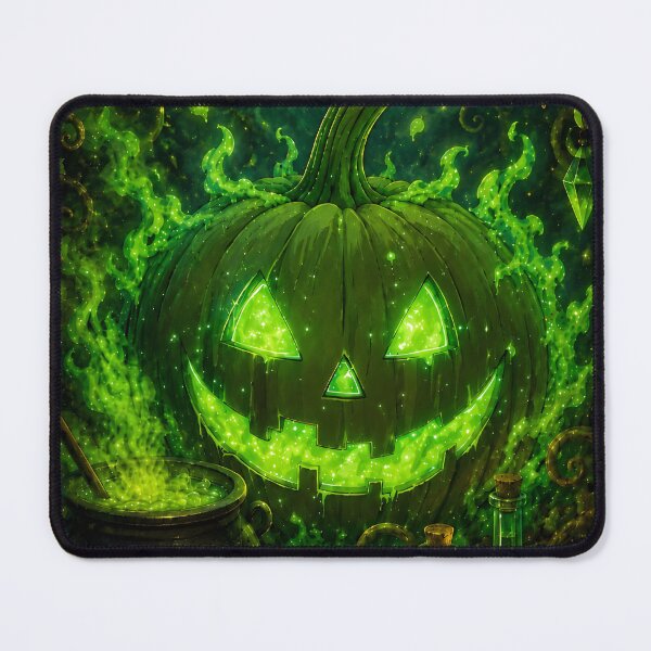 Item preview, Halloween 9 - Glowing Toxic Green Slime Jack-O-Lantern designed and sold by NikaNavi.