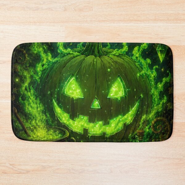 Item preview, Halloween 9 - Glowing Toxic Green Slime Jack-O-Lantern designed and sold by NikaNavi.