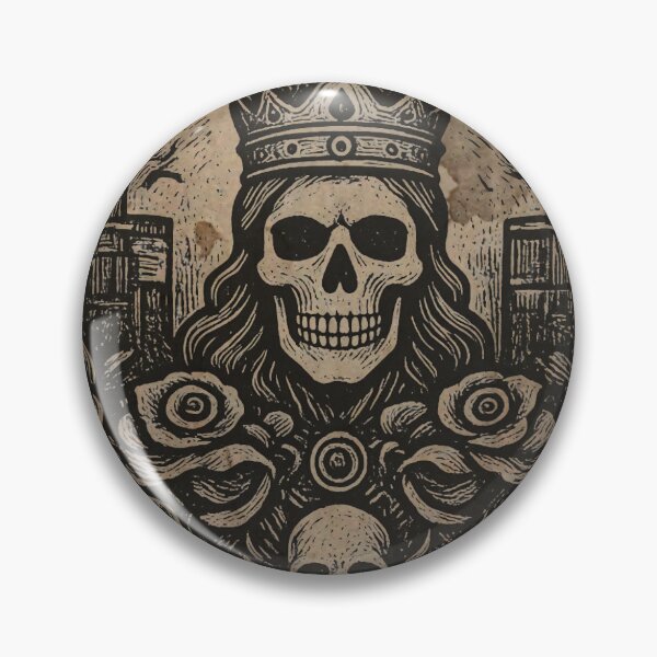 Item preview, King of Decay Memento Mori Medieval Parchment Tapestry designed and sold by DarkOriginArts.