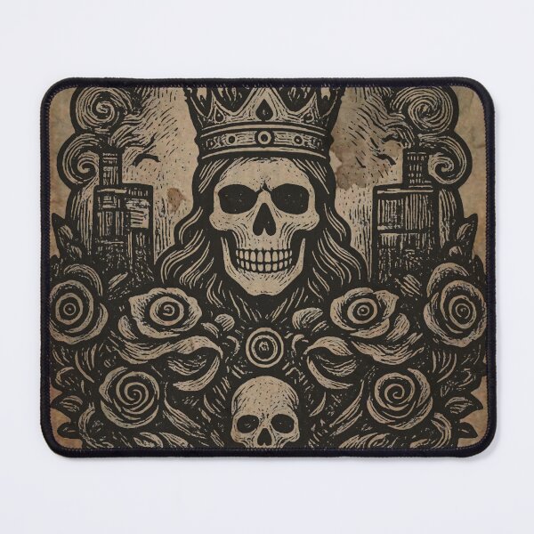 Item preview, King of Decay Memento Mori Medieval Parchment Tapestry designed and sold by DarkOriginArts.
