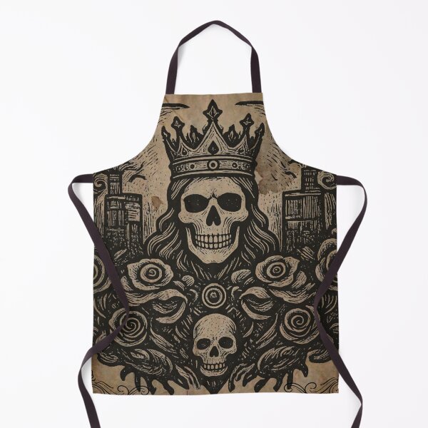 Item preview, King of Decay Memento Mori Medieval Parchment Tapestry designed and sold by DarkOriginArts.