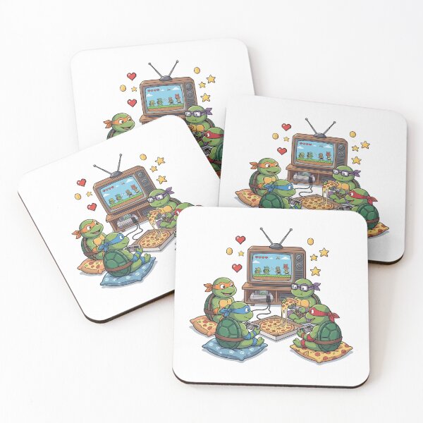 Item preview, Retro Gamer Turtles - 8-Bit Pizza Night & Vintage Gaming designed and sold by Krasnovaovaova.