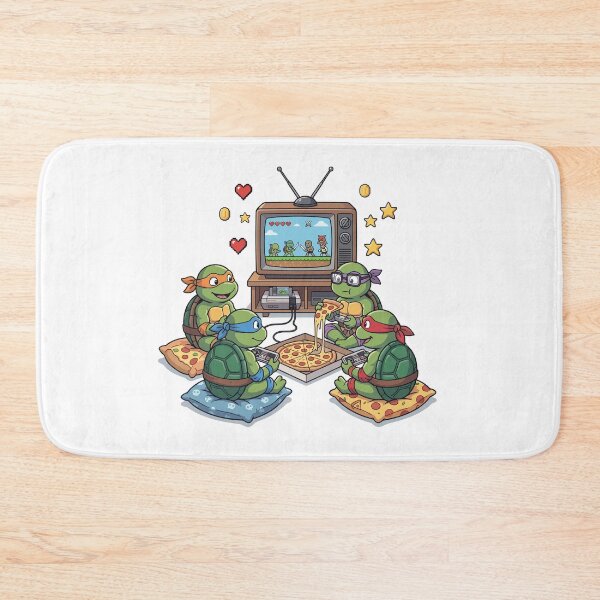 Item preview, Retro Gamer Turtles - 8-Bit Pizza Night & Vintage Gaming designed and sold by Krasnovaovaova.
