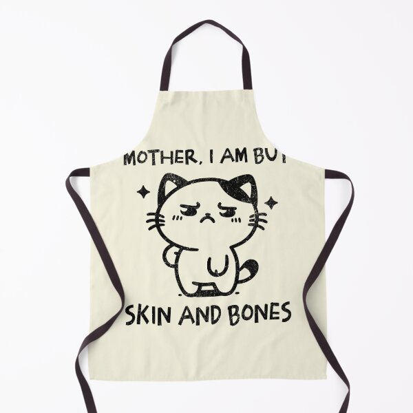 Item preview, mother i am but skin and bones funny dramatic cat mem graphic tee designed and sold by ILOMON-ARTIVE.