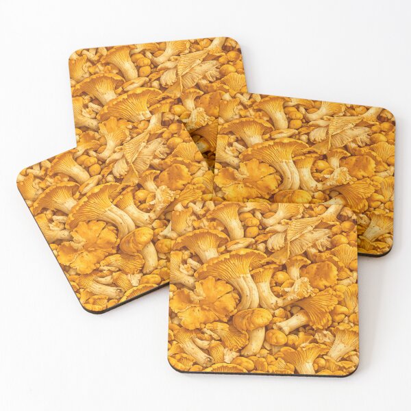 Item preview, Chanterelle Mushroom Pattern | Golden Forest Fungi Texture designed and sold by TheSlowShore.