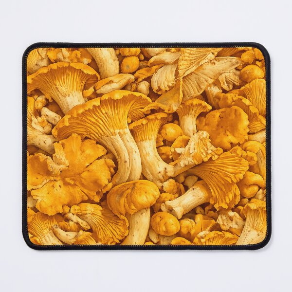 Item preview, Chanterelle Mushroom Pattern | Golden Forest Fungi Texture designed and sold by TheSlowShore.
