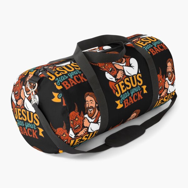 Item preview, Jesus Has Your Back meme Jesus Christ Bible Quote designed and sold by plushism.