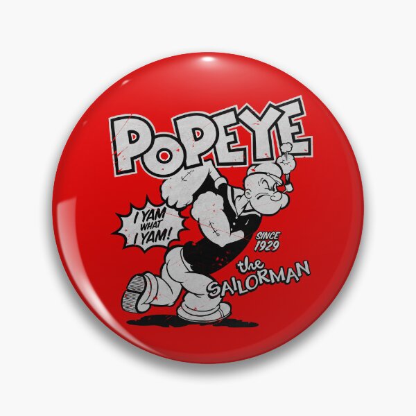 Item preview, Popeye the Sailorman - I Yam what I Yam - Since 1929 Vintage (gray scale) designed and sold by ZERO-MIND.