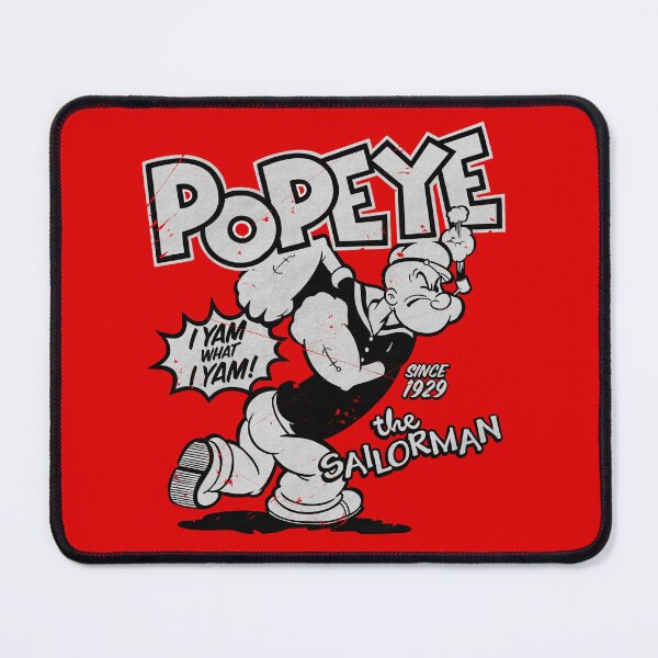 Item preview, Popeye the Sailorman - I Yam what I Yam - Since 1929 Vintage (gray scale) designed and sold by ZERO-MIND.