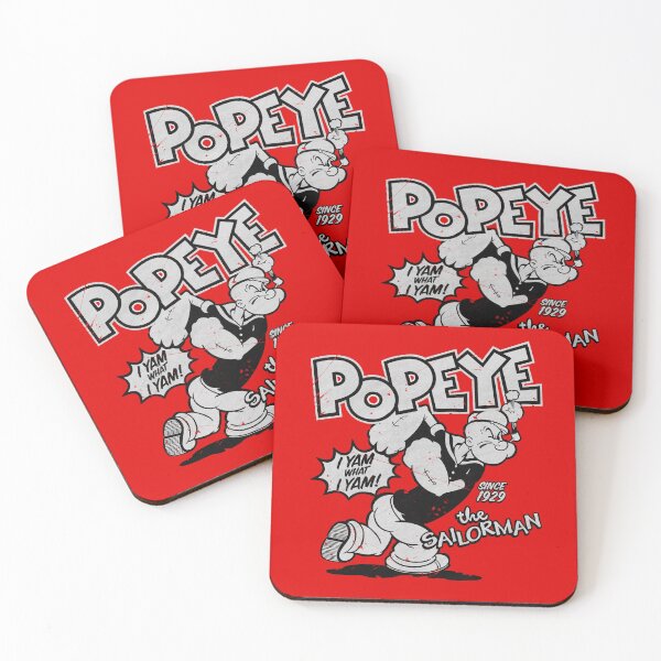 Item preview, Popeye the Sailorman - I Yam what I Yam - Since 1929 Vintage (gray scale) designed and sold by ZERO-MIND.