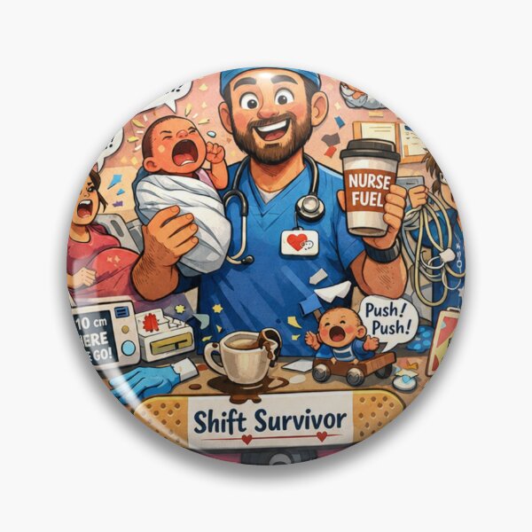 Item preview, Emotional Support Murse Funny Male Nurse Humor Gift designed and sold by YMLux.