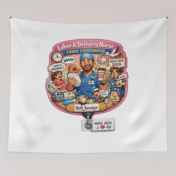 Item preview, Emotional Support Murse Funny Male Nurse Humor Gift designed and sold by YMLux.