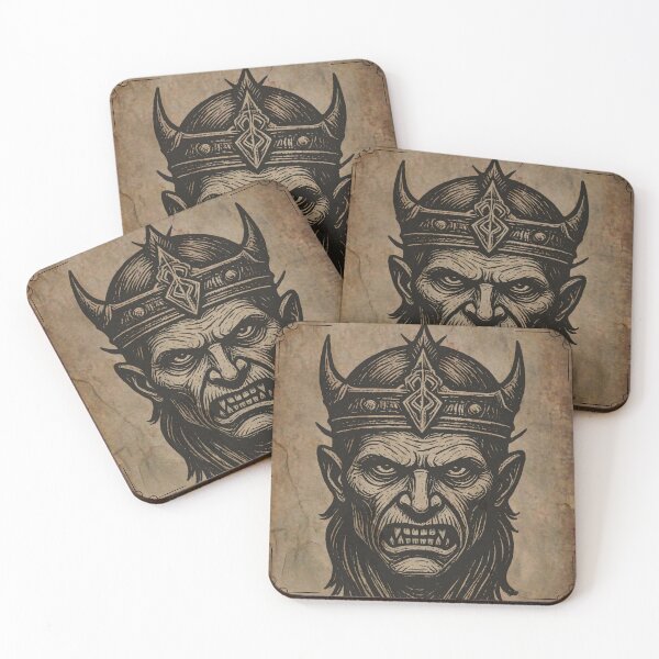 Item preview, Undead Warlord Vampire King Medieval Parchment Tapestry designed and sold by DarkOriginArts.