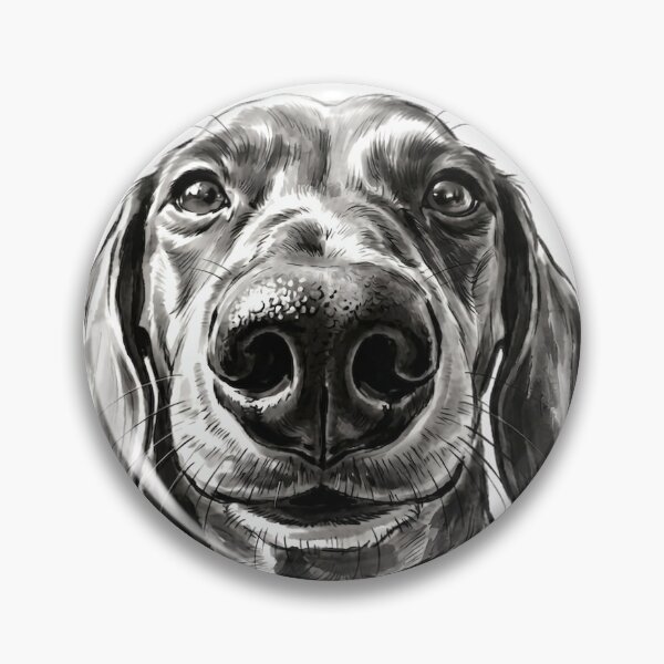 Item preview, Sausage Dog Sniff - Japanese Aesthetic Dachshund Art designed and sold by Maangata Art.