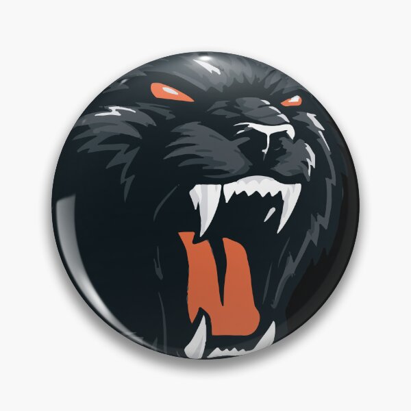 Item preview, Black Panther Mascot Furious Angry Red Eyes Fangs Sport Logo Shirt Design 127sm designed and sold by 127sm.