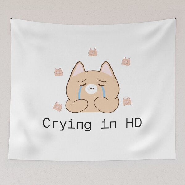 Item preview, Crying in HD Relatable Sad Cat designed and sold by Rehnair.