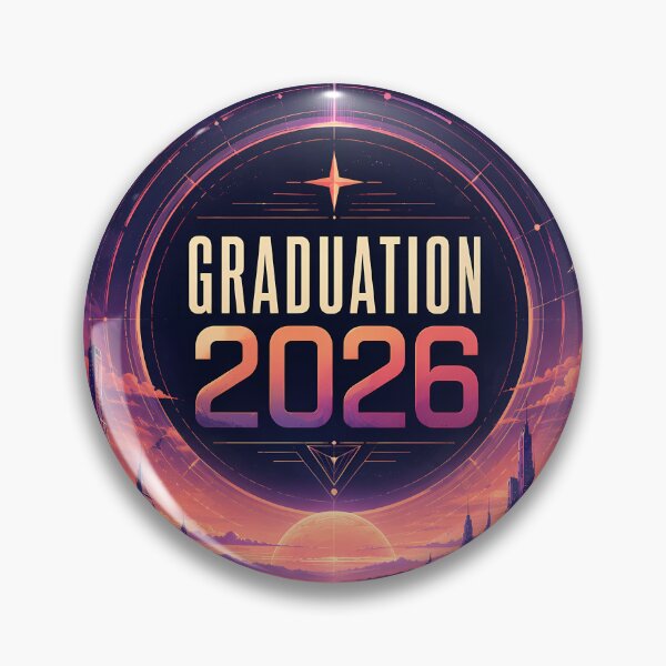 Item preview, Graduation 2026 Retro Futuristic Space Design designed and sold by KnitOfShadoF.