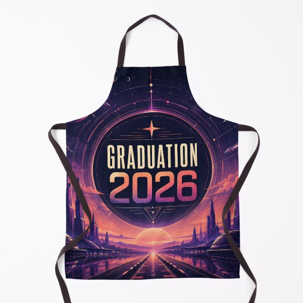 Item preview, Graduation 2026 Retro Futuristic Space Design designed and sold by KnitOfShadoF.