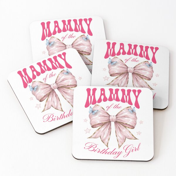 Item preview, Mommy of the Birthday Girl Cute Pink Bow - Mom Matching Family designed and sold by CutOutIdols.