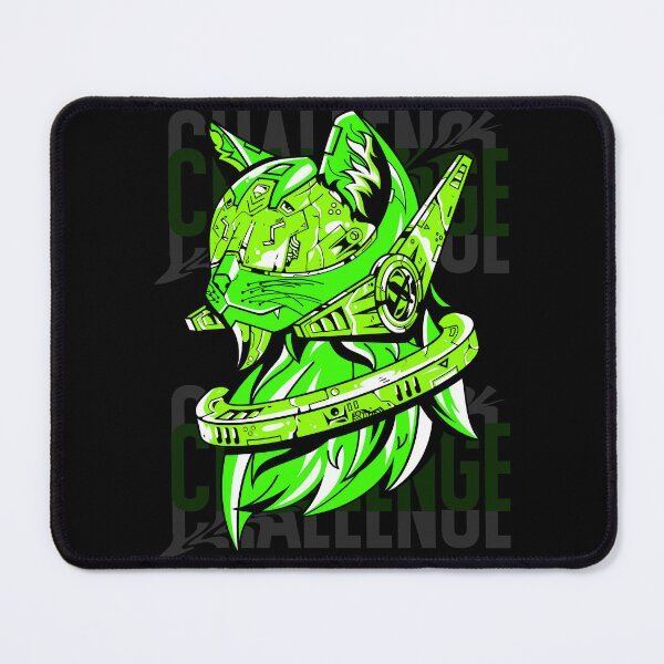 Item preview, Cyber-Mecha Cat - Neon Green Robotic Feline Streetwear designed and sold by CozyThinker.