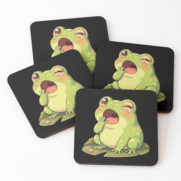 Item preview, Yawning Frog designed and sold by Funny Vintage Stickers And T-Shirts.