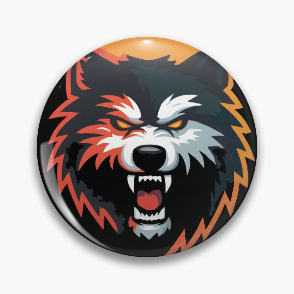 Item preview, Wolf Mascot Furious Angry Yellow Eyes Fangs Predator Sport Logo Shirt Design 127sm designed and sold by 127sm.