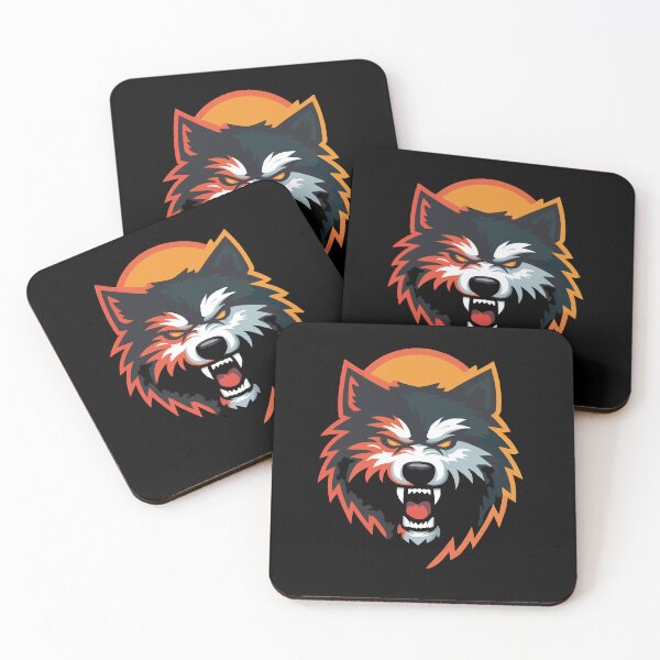 Item preview, Wolf Mascot Furious Angry Yellow Eyes Fangs Predator Sport Logo Shirt Design 127sm designed and sold by 127sm.