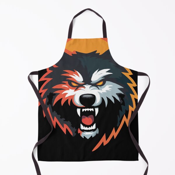 Item preview, Wolf Mascot Furious Angry Yellow Eyes Fangs Predator Sport Logo Shirt Design 127sm designed and sold by 127sm.