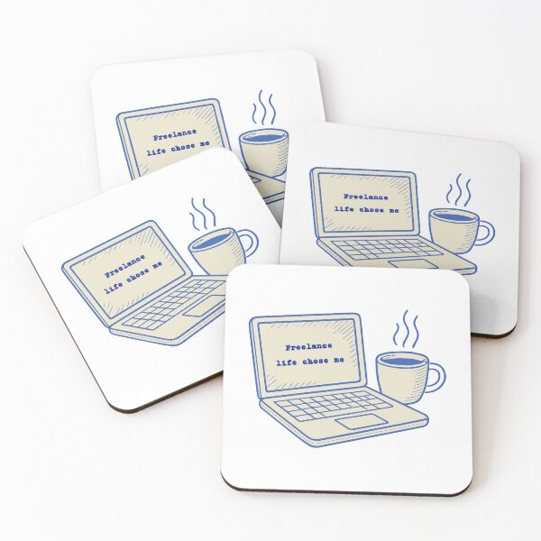 Item preview, Freelance Life Chose Me – Cozy Freelancer Illustration designed and sold by alaa9898.