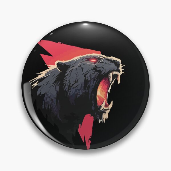 Item preview, Bobcat Panther Mascot Furious Angry Fangs Red Eyes Sport Logo Shirt Design 127sm designed and sold by 127sm.