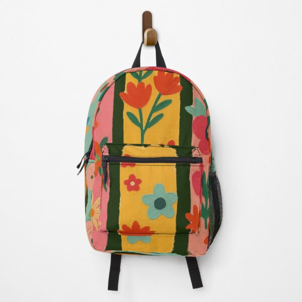 Item preview, Colorful Floral Bookmark Stripes – Cute Botanical Aesthetic Pattern designed and sold by M22--.