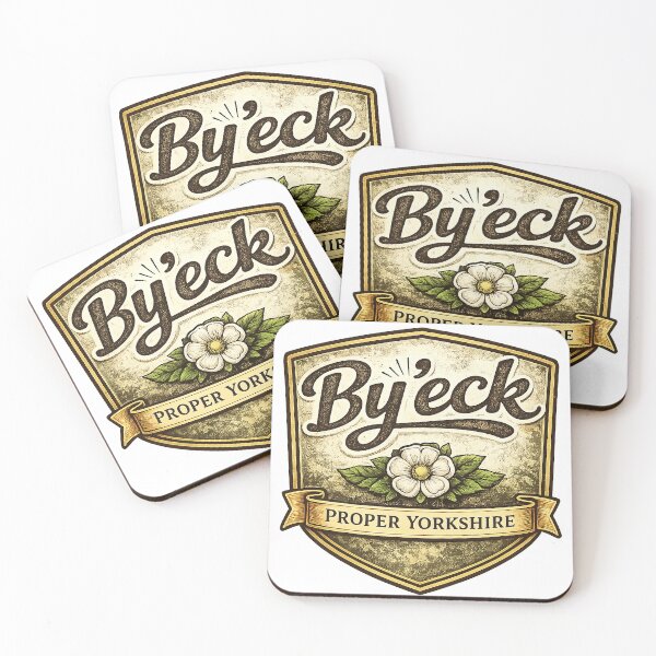 Item preview, By ’Eck Yorkshire Saying – Funny Northern Slang Badge Design designed and sold by benandfreya.